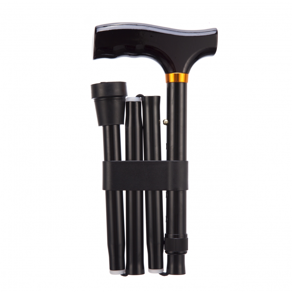 Canne pliable 79 - 84 cm Noir
