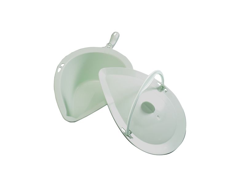 Panne de toilettes clean, gris sans couvercle