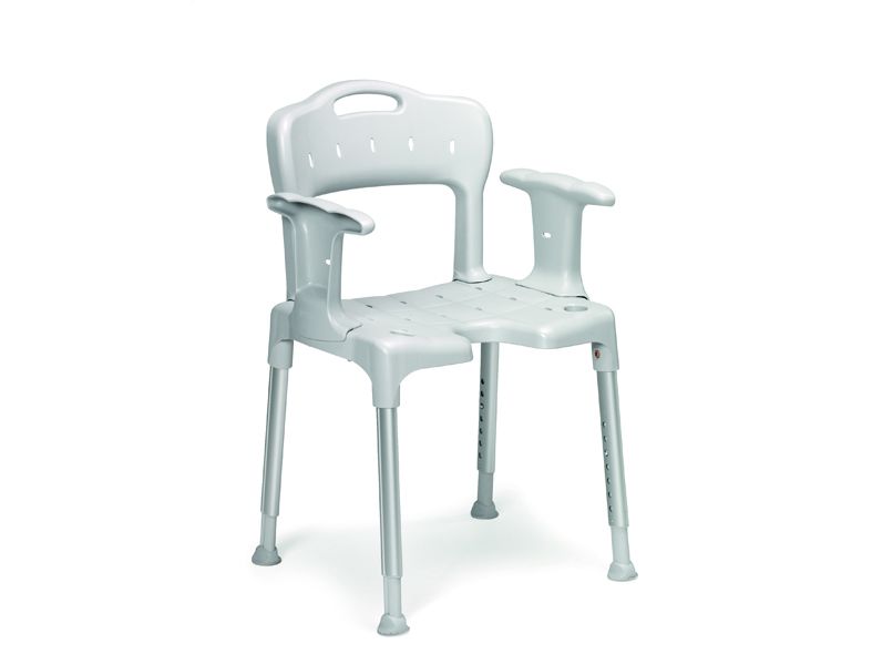 Chaise douche etac swift complete tabouret avec dossier et accoudoirs