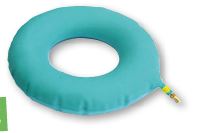 Coussin rond en caoutchouc bleu 35cm