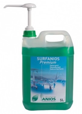 Surfanios premium 5l + pomp ! Biocide gesloten circuit, gebruik met voorzichtigheid na het lezen van de gebruiksaanwijzing - De koper is wettelijk verplicht zich te registreren via www.biocide.be