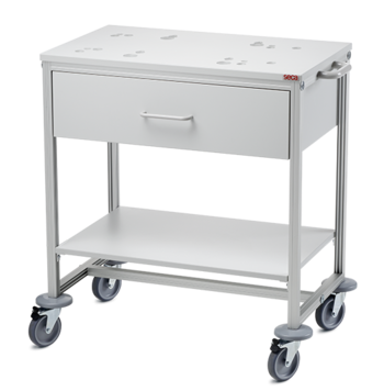 Seca 403 - Rolwagen met lade en plank voor babyweegschaalen Seca 757/376/336/385/384 