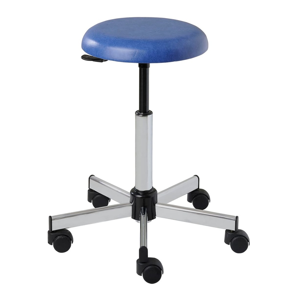 TABOURET CHROME GAZ/ROULETTES URBAN