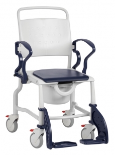 Rebotec douche-toiletstoel "Bonn 1" 130kg - 4 wielen met rem