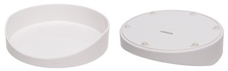 Assiette asymétrique avec bord surélevé, mélamine