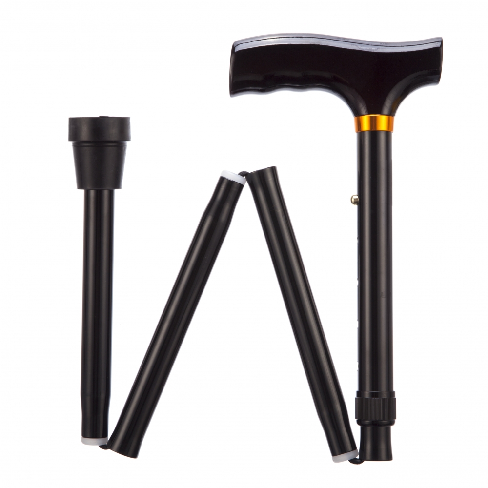 Canne pliable 79 - 84 cm Noir