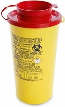 Conteneur à aiguilles PBS LINE - 0.8 L /Unité