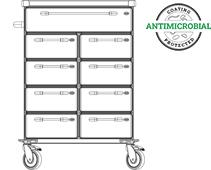 Multifunctionele kar Klaro Basic Combi  - B83 x D57 x H105 cm + Optie