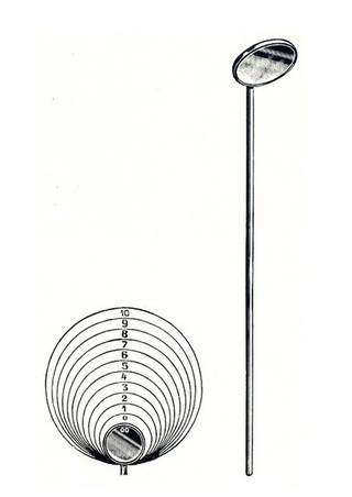 Miroir laryngien n° 8 - diamètre 26mm