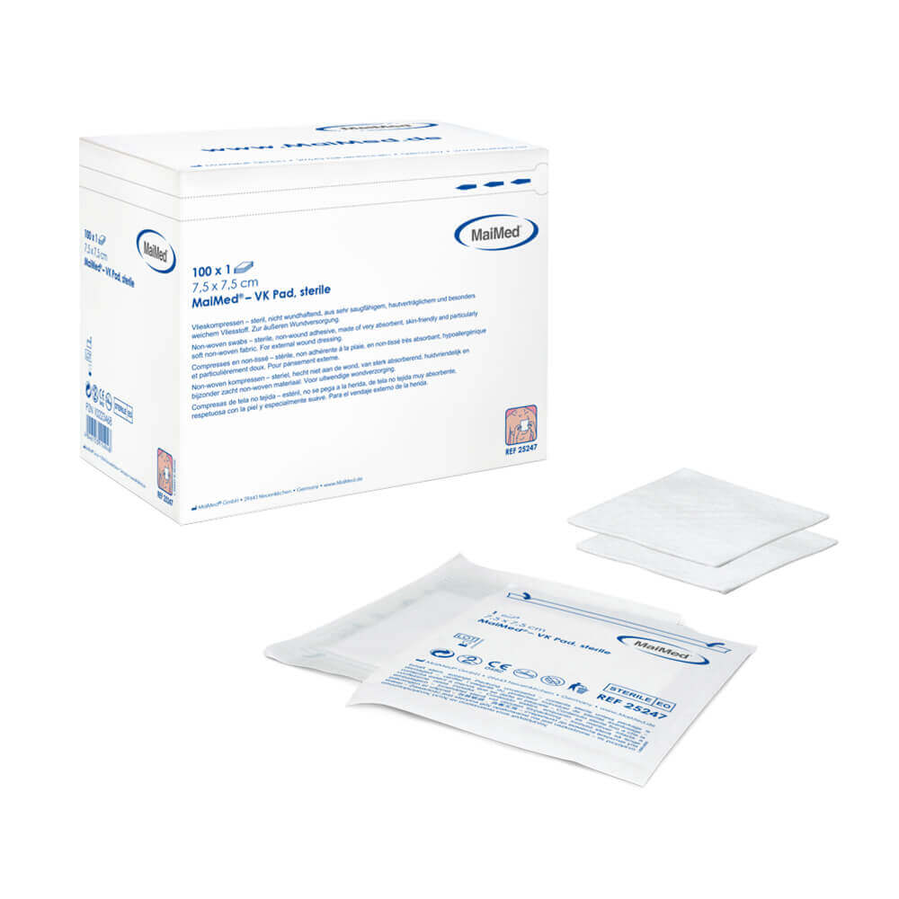 Maimed VK-PAD – compresses non adhésives stériles /100 Unités